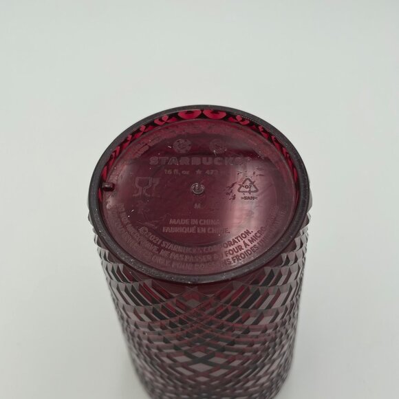 Starbucks Red Textured Studded Tumbler (16 oz, 2021) – Reusable Cold Cup - Picture 5 of 5
